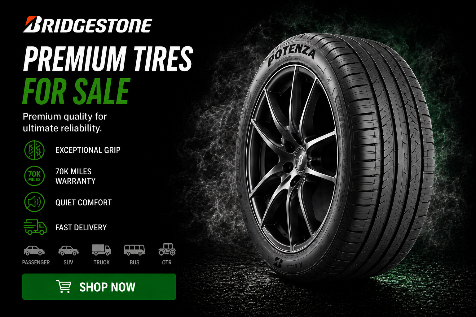 Bridgestone Premium Tires For Sale Online
